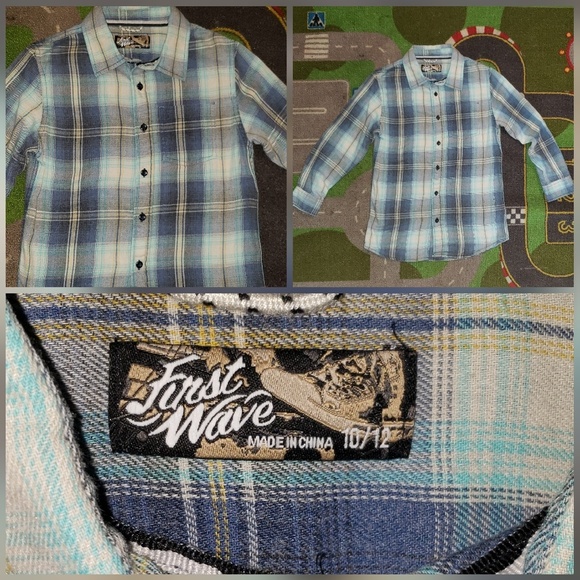 Boys plaid buttondown shirt - Picture 1 of 1